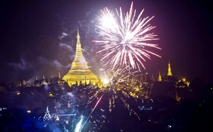 Shwedagon pagoda in Myanmar